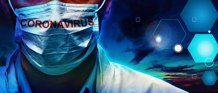 Dangerous corona virus, pandemic risk concept. 3D illustration