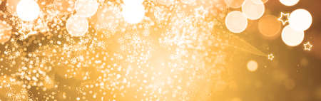 Abstract Christmas twinkled bright bokeh defocused backgroundの写真素材