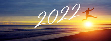 Creative design concept for the new year festival 2022の写真素材