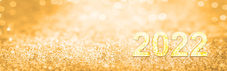 Creative design concept for the new year festival 2022. 3D illustration
