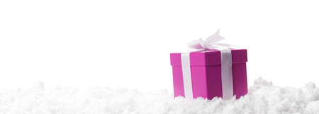 Christmas present concept. Merry Christmas greeting card.の写真素材
