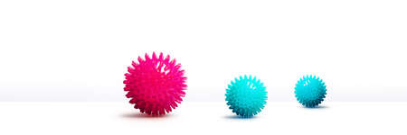 Dangerous corona virus, SARS pandemic risk concept. 3D illustrationの写真素材