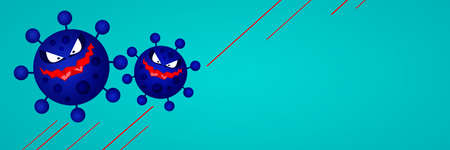 Dangerous corona virus, SARS pandemic risk concept. 3D illustrationの写真素材