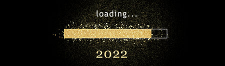 Creative design concept for the new year festival 2022. 3D illustration