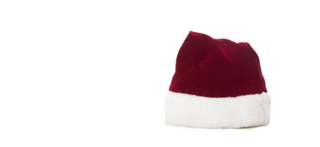 Santa's hat. Costume. Merry christmas greeting card.の写真素材