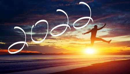 Creative design concept for the new year festival 2022の写真素材