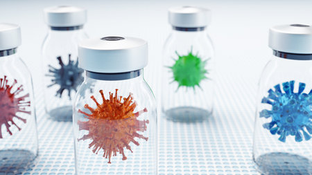Corona virus outbreak. Epidemic virus protection concept. 3D renderingの写真素材