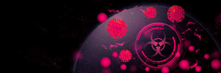 World economy and corona virus concept. The impact of coronavirus on the world. 3d illustrationの写真素材