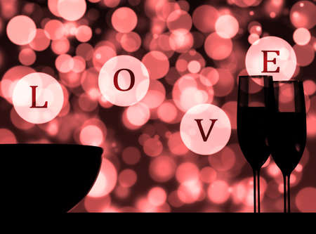 Valentine's Day background. Love and Valentine's Day concept.の写真素材