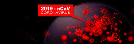 World economy and corona virus concept. The impact of coronavirus on the world. 3d illustrationの写真素材