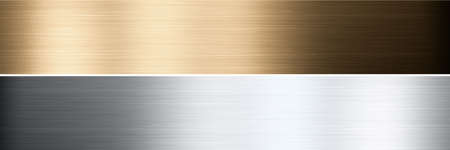 Aluminum, bronze and brass stitched textures. 3d renderingの写真素材