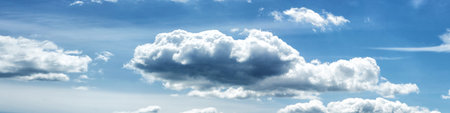 Panoramic beautiful landscape on a sunny day.