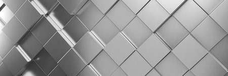 Modern metallic honeycomb and hexagon background pattern. 3d renderingの写真素材