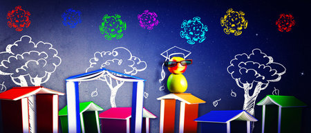 back to school Healthcare and education concept.