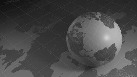 World map texture background. 3d renderingの写真素材