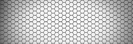 Modern metallic honeycomb and hexagon background pattern. 3d rendering