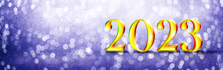 Creative design concept for the new year festival 2023. 3d illustration