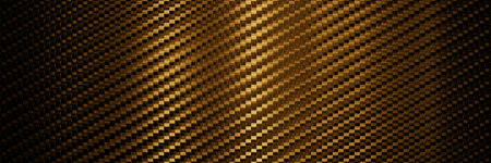 Carbon fiber texture background. Golden background. 3d renderingの写真素材