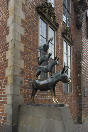 The Statue of Town Musicians in Bremenのeditorial素材