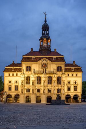 The historical Town Hall in Luneburg, Lower Saxonyの写真素材