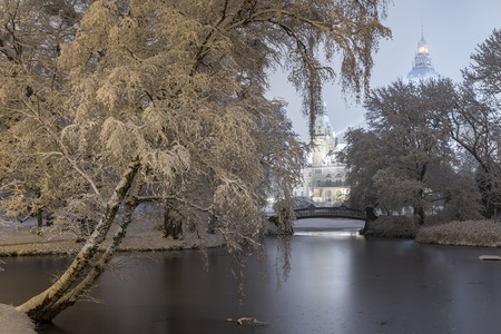Winter in Hanover, Lower Saxony Germanyの写真素材