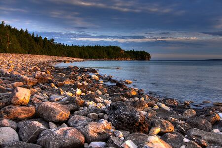 Sunrise in the Bruce Peninsulaの写真素材