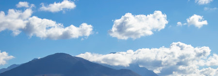 Fantastic high Resolution Panorama of a Beautiful Alpine View on the Famous High Mountain Road, Italy.の写真素材