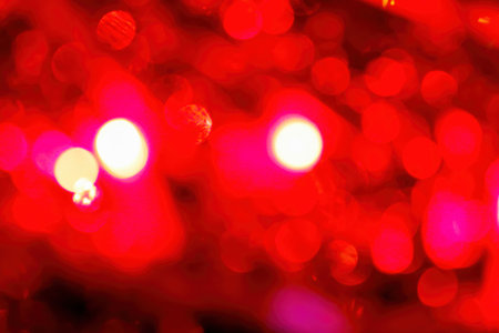 christmas background. Full Frame Shot Of Defocused Lights. Defocused Image Of Christmas Lights.