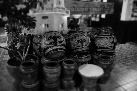 Water jar of Ratchaburi, Thailandの写真素材
