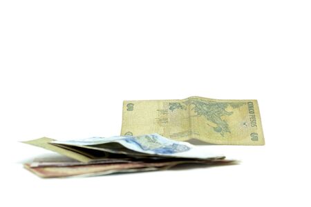 Bank notes from different countriesの写真素材