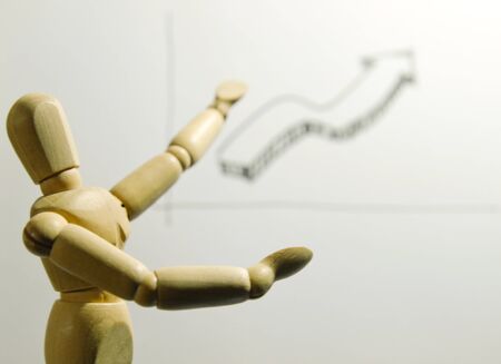 The success annual report that make the company growing up.の写真素材