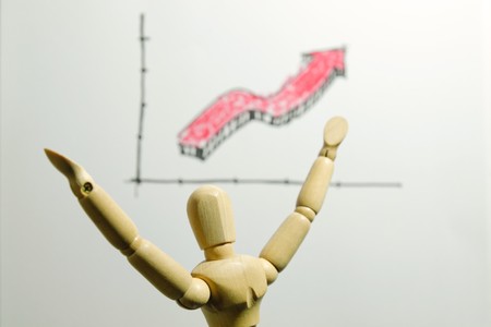 The success annual report that make the company growing up.の写真素材