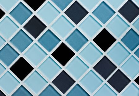 Blue tone mosaicの写真素材