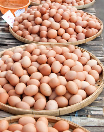 egg sells in local market,thailandの写真素材