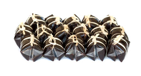tie package of thai style caramel one of thai sweet snackの写真素材