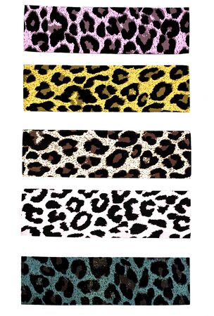 tiger skin design on PVC materialの写真素材