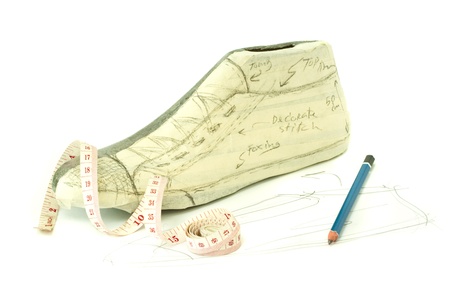 shoe maker pattern design in traditional wayの写真素材