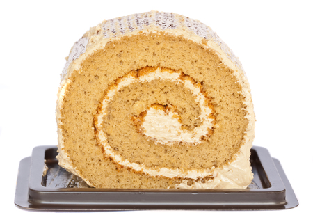 roll cake in packageの写真素材