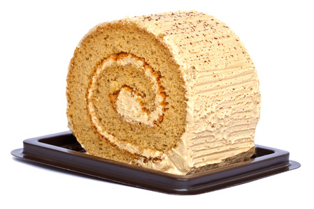 roll cake in packageの写真素材