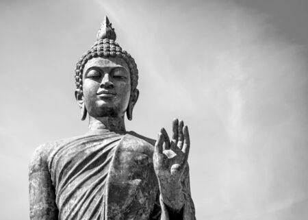big standing buddha in Asiaの写真素材