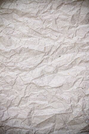 wrinkle recycle paper as a backgroundの写真素材