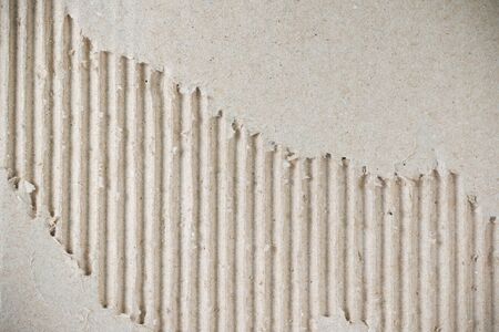 detail inside of corrugate recycle carton paperの写真素材