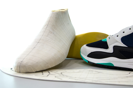 shoe creation equipment and tool for pattern designの写真素材