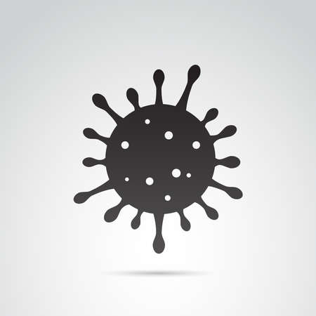 Covid, coronavirus, sars vector icon isolated on white background.のイラスト素材