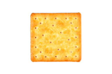 Crispy Biscuit isolated on white backgroundの写真素材