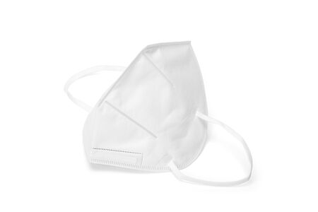 White mask  on white background  soft shadow andの写真素材