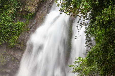 Beautiful Tam Nang Waterfall in Sri Phang Nga National Park, Phang Nga, Thialand.の写真素材