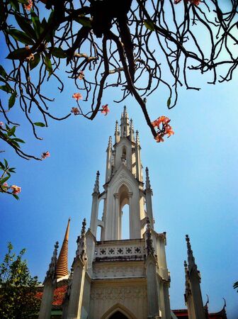 Gothic buiding in Ratchabophit templeの素材
