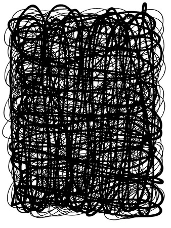 abstract doodle in rectangle shape , use for backfroundのイラスト素材