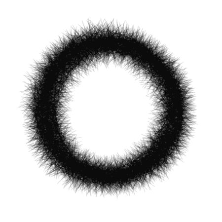 abstract circle hand draw by crayon use for backgroundのイラスト素材